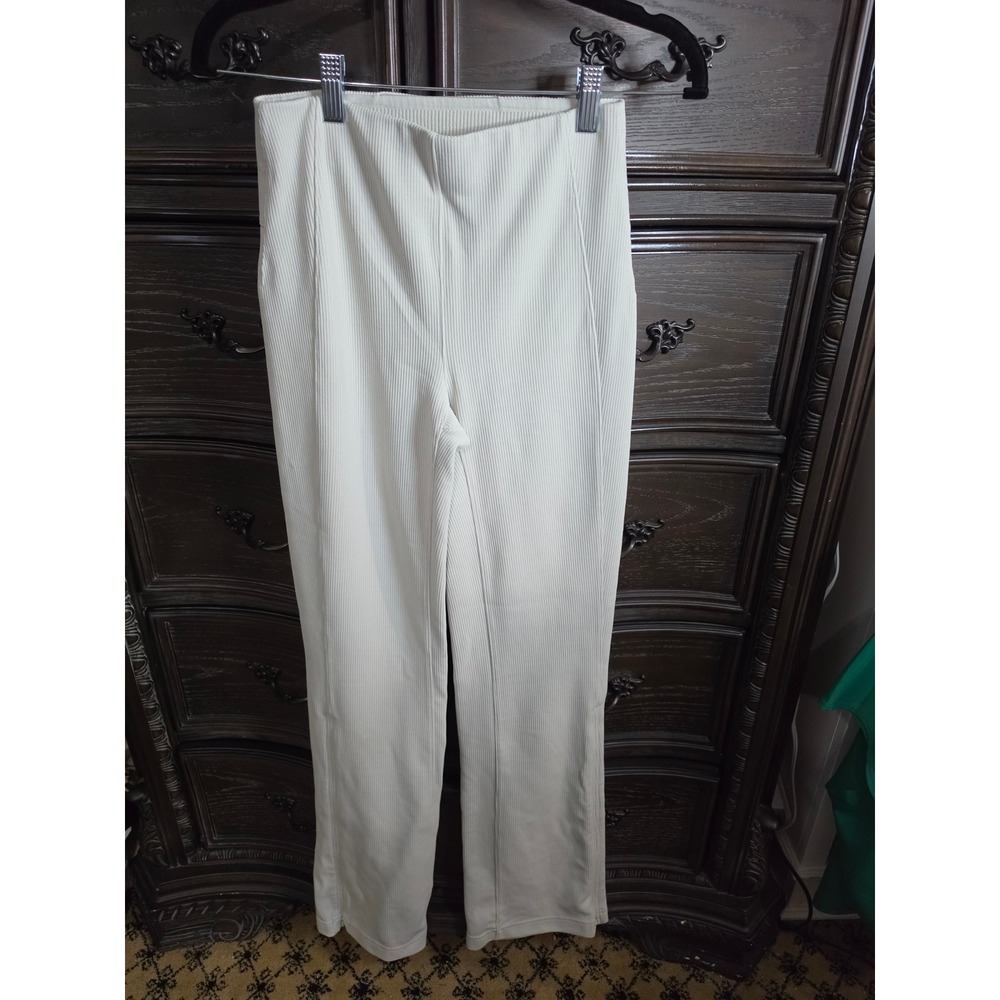 Lululemon Ribbed Softstreme High-Rise Straight-Leg Pant Bone White Size 4